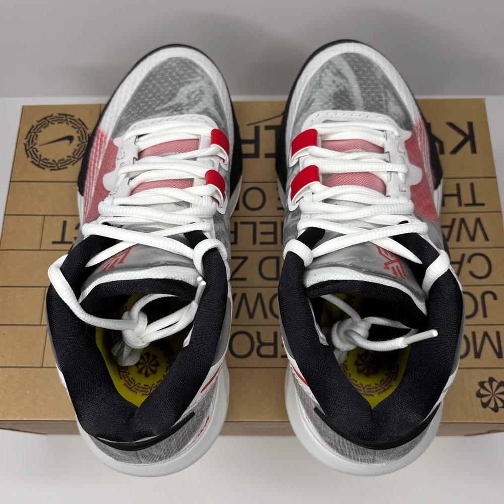 ‼️SOLD‼️Kyrie 8 White University Red - Picture 5 of 8